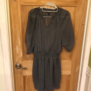 Sheer shirt dress